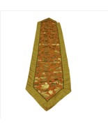 Melrose Orange and Green Fall Leaf Taffeta Table Runner 72&quot; Long - $19.79