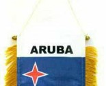K&#39;s Novelties Aruba Mini Flag 4&quot;x6&quot; Window Banner w/Suction Cup - $2.88