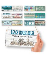 Beach Wood Sign • Summer Happy Quote Wooden Plaque • Sun Flip Flop Coast... - $28.40 CAD