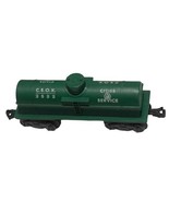 Marx Cities Service Green Dome Tanker Car CSOX 2532 O Gauge Plastic Vintage - $282.52 MXN