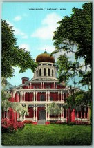 Longwood Mansion Natchez Mississippi MS UNP Unused Linen Postcard J8 - £2.29 GBP