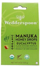 Wedderspoon Organic Manuka Honey Drops, Eucalyptus &amp; Bee Propolis, 20 Count (4oz - £22.37 GBP
