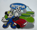 2009 Disney Pin Mickey Mouse at Autopia Attraction Finish Line Checkered... - $19.79