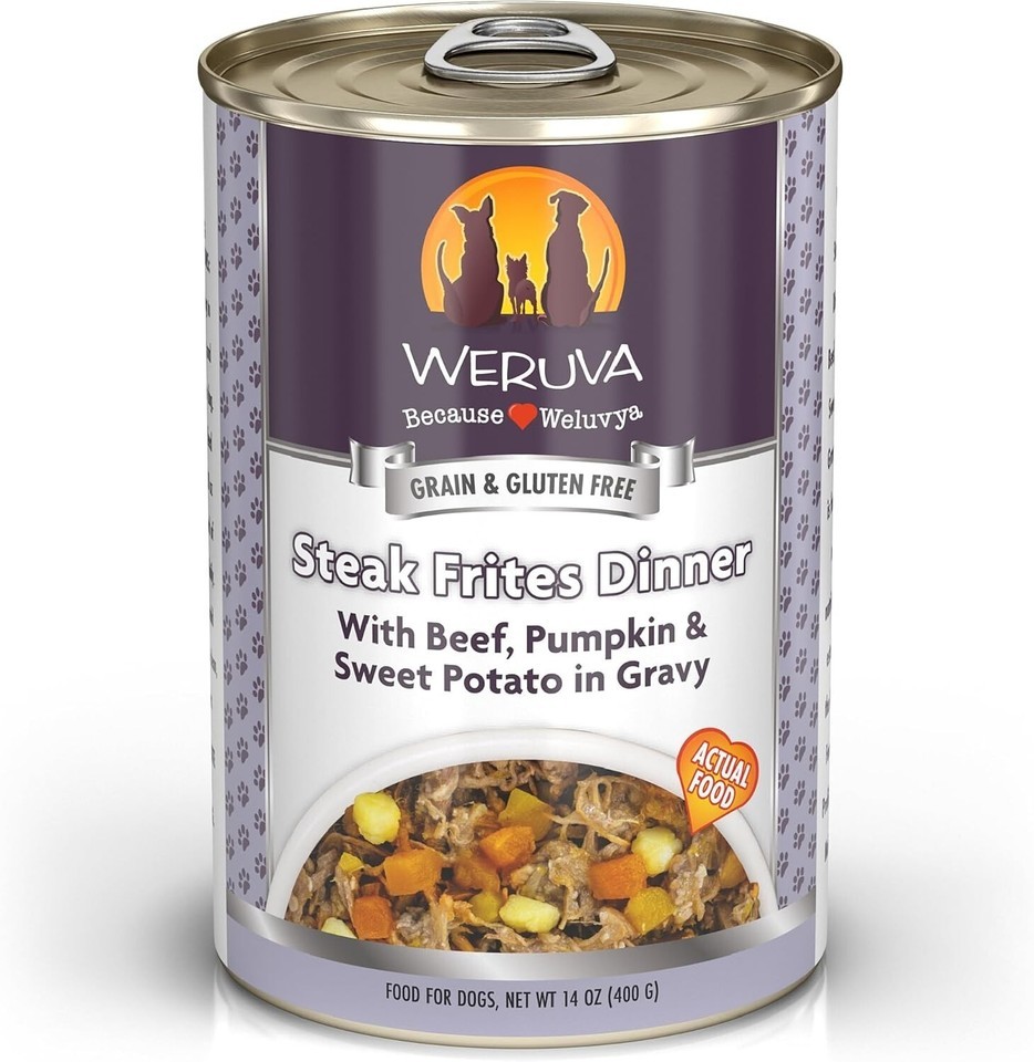 Grain-Free Steak Frites Wet Dog Food - Premium Beef & Veggies, 12 Can Pack Item image 3