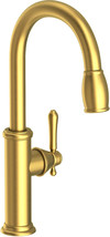 Newport Brass 1030-5103/04 Satin Brass East Linear Kitchen Faucet - £394.76 GBP