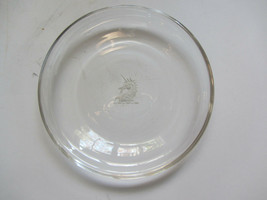 Vintage Etched Crystal Glass Unicorn Design Candy Dish Or Trinket Key Tray - £7.98 GBP
