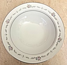 WYNDHAM VALENCIA Fine China #364 SERVING Vegetable Bowl Platinum Trim Fl... - $15.00