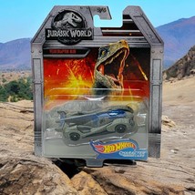 Mattel Hot Wheels Jurassic World Dominion Character Cars Velociraptor Blue - $9.39