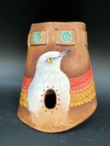 Western Cowboy Painted Dove Leather Cuff (1) Hand Tooled 2 Snaps - $24.74