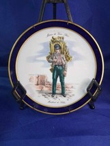 Metiers du vieux Paris collectors plate Echt Cobalt Bavaria -MARCHAND DE LEBILEs - £14.70 GBP