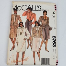 Vintage 1983 Simplicity 8763 Sewing Pattern Miss Jacket Dress Shirt 8/31.5 - £8.71 GBP