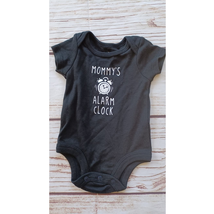 Lullaby Lane Black 0-3m Bodysuit Mommy&#39;s Alarm Clock - £3.87 GBP