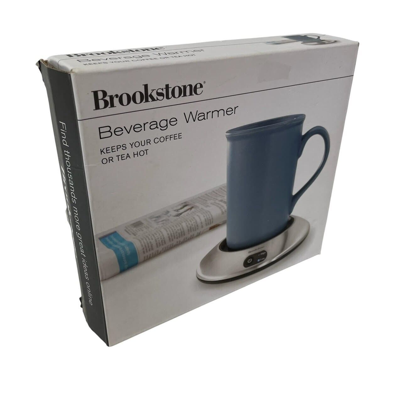 Primary image for Brookstone Beverage Warmer Keeps Coffee Tea Or Hot Chocolate Warm New Open Box