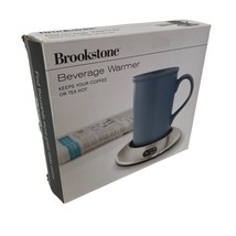 Brookstone Beverage Warmer Keeps Coffee Tea Or Hot Chocolate Warm New Open Box - £11.62 GBP