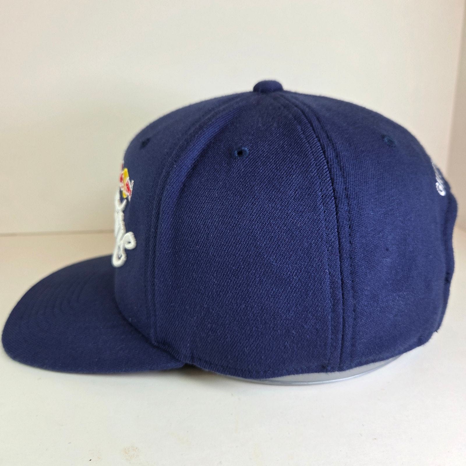 Red Bull Snapback Hat Blue Flat Brim Adjustable Racing Cap Vietnam Item image 4