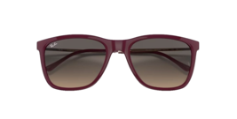 New Ray-Ban Women&#39;s RB4344 Square Sunglasses Polished Red - $158.39