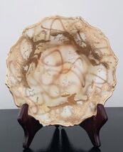 Antique Nippon Hand Painted Porcelain Decorative Bowl. Gold Embossed Fol... - $142.50