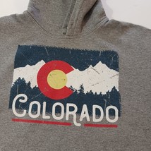 Colorado Men's Gray Graphic Hoodie Pullover Sweatshirt Long Sleeve Size Large image 4