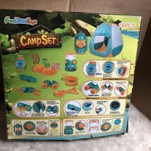Kids Camping Camp Set with Tent Campfire Toys for Indoor Outdoor Play - $21.78