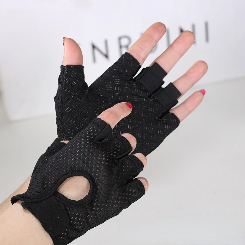 Cycling Fingerless Gloves Professional Gym Fitness  Anti-Slip Women Men Half Fin - £72.17 GBP