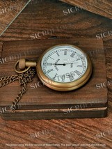 Darkton Brass Pocket Watch, Jacko Boot Polish Pocket Watch With Wooden Box - £24.45 GBP