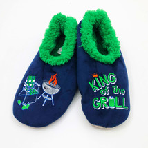 Snoozies Men&#39;s Slippers King of the Grill Medium 9/10 Blue - £11.07 GBP