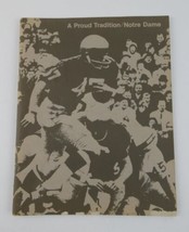 Notre Dame 1967 A Proud Tradition Football Book Fighting Irish Vintage - £23.73 GBP