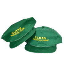 Two Showcase by Yupoong Sloan Construction Green &amp; Yellow Snap Back Ball... - $12.78
