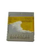 Official Nintendo Gamecube Memory Card 59 Blocks DOL-008 Gray US Seller - $13.29