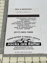 Matchbook Covers  Kona-Après &amp; DaddyJack’s  Jacks Are Better  Indianapol... - $14.85