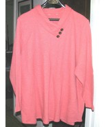 Dark Peach Cotton Poly SWEATER Size 3X - $224.45 MXN