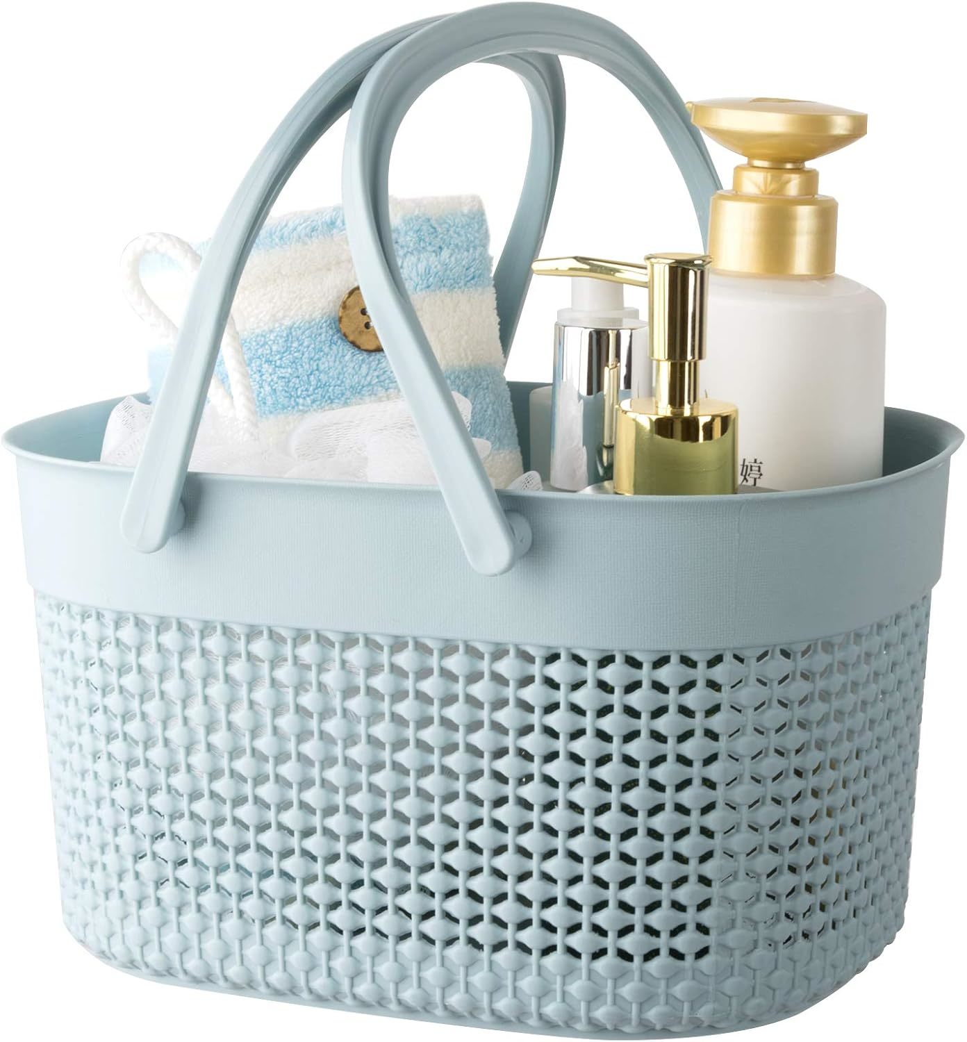 Rejomiik Portable Shower Caddy Basket, Plastic Organizer Storage Tote Wi... - $41.98