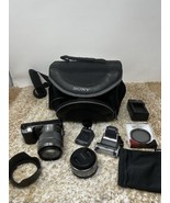 Sony Nex-5 Camera Sony SEL16E28 &amp; SEL1855 Lens Flash Attachments Bag &amp; More - €276,43 EUR