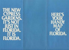 Cypress Gardens is Florida Brochure with Map Key Attractions Restaurants Shops - £14.19 GBP