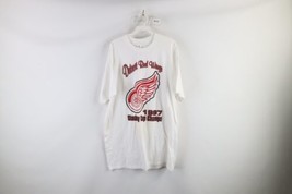 Vintage 90s Mens XL Distressed 1997 Stanley Cup Champs Detroit Red Wings T-Shirt - £35.57 GBP