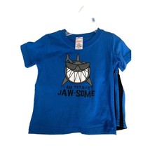 Swiggies Boys Baby Infant Size 12 Months 2 Pc Short Set Outfit Tshirt Bl... - $9.89