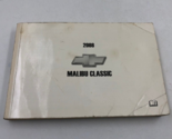 2008 Chevrolet Malibu Classic Owners Manual Handbook OEM J03B41010 - $17.32