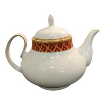 Vintage Porcelain Teapot Pegasus Tea Coffee Pot Porcelain Gold Gilding Red - $638.40 MXN