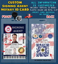 CUSTOM PVC ID Card w/ Clip for SIGNING-AGENT Everything Custom - £29.88 GBP