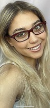 New Mikli by ALAIN MIKLI ML2704 Burgundy Red 52mm Women&#39;s Eyeglasses Frame - £61.55 GBP