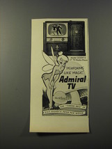 1953 Admiral Model 322DX16 Television Ad - Walt Disney&#39;s Tinkerbell - £14.78 GBP