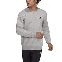 adidas Men&#39;s Essentials Fleece Sweatshirt, White/Black, Medium - $39.88+