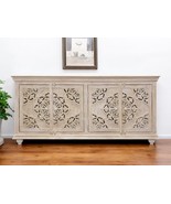 71&quot; Beige Solid Wood Sideboard with Four Doors - $110,046.30 MXN