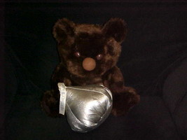 12&quot; Hershey Bear Holding Big Hershey Kiss Plush Stuffed Toy Adorable - £15.81 GBP