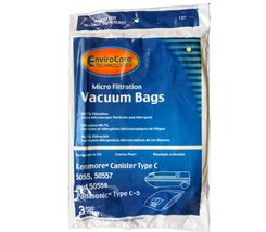 3 Kenmore Canister Type C Sears Vacuum Bags, Canister, Panasonic Vacuum Cleaners - £5.33 GBP