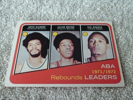 1971/72 Topps # 263 Aba 1971-72 Rebounds Leaders Nm / Mint Or Better - £114.66 GBP