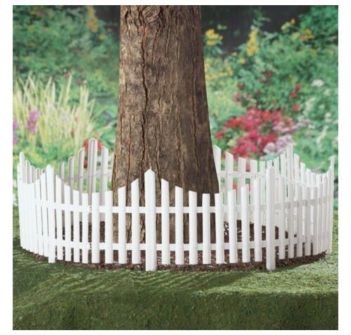 Primary image for 4pc White Picket Fence For Garden (col)