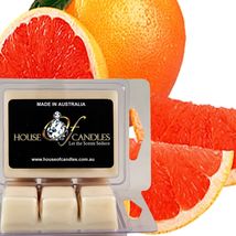 Fresh Grapefruit Eco Soy Wax Candle Wax Melts Clam Packs Hand Poured Vegan - £11.19 GBP+