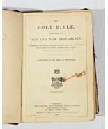 Printed 1900 The Holy Bible British and Foreign Bible Society 6&quot; x 4&quot; - $36.63