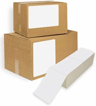 4000ct Direct Thermal Fanfold Labels 4&quot; x 6&quot; Freezer Grade Top Coated - £128.62 GBP